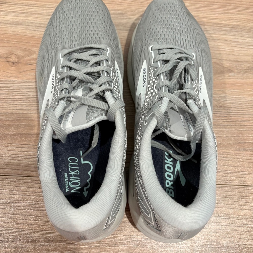 Brooks Ghost 14 Running Shoes Womens Grey Size 10 Wide DNA LOFT Cushion Sneaker - Picture 4 of 8